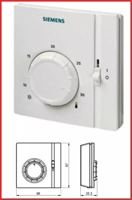 termostato ambiente per caldaia da parete siemens manuale termosifone on/off - Imagen 1 de 3