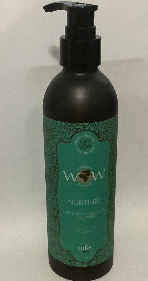 MKS WOW NURTURE HALCYON SCENT SHAMPOO & BODY WASH 10 FL. OZ. PUMP SULFATE FREE - Image 1 of 3