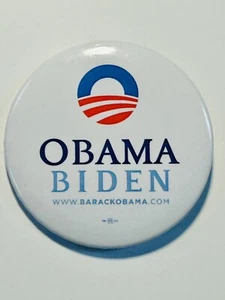 Obama Biden Button 2008 Presidential Campaign Political Pin Vintage Pinback - Picture 1 of 3