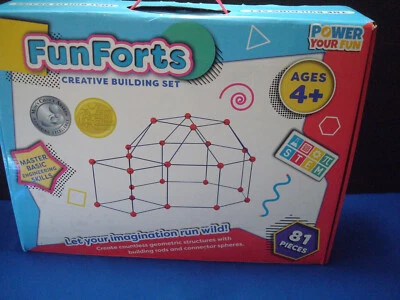 Power Your Fun Fun Forts Kids Tent for Kids 70 Pack Fort Building STEM Toys READ - Image 1 of 4