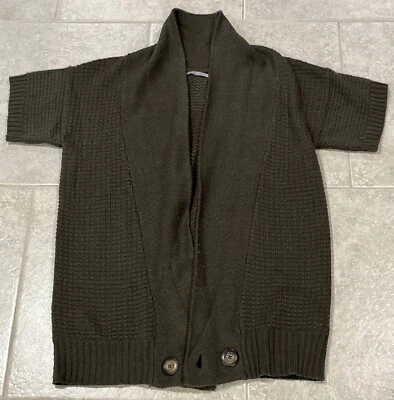 Cárdigan verde basura para mujer suéter manga corta talla M Foto 1 de 4