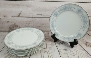 Mikasa Fine China Dresden Rose L9009 Bread Plates Blue Flowers 7 1/2" Lot of 7 - Picture 1 of 12
