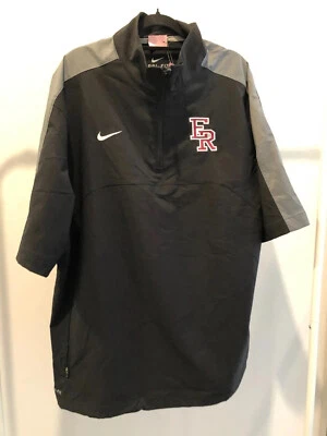 Camiseta deportiva vintage Nike Dri-Fit talla L para hombre negra gris con logotipo deportivo Foto 1 de 4