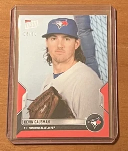 2022 TOPPS NOW #OD-72 KEVIN GAUSMAN - NUMBERED 8/10 RED PARALLEL - Picture 1 of 2