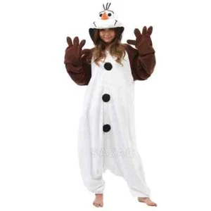 Sazac Kigurumi Kids Olaf all in one pyjamas PJ's Age 6-9 Disney Licenced - Picture 1 of 5