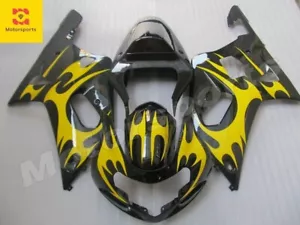 Yellow Black Fairing Kit for Suzuki GSXR600/750 K4 2001-2003 ABS Injection Body - Bild 1 von 4