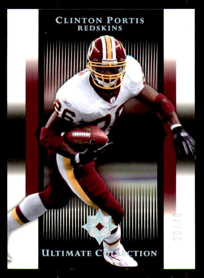2005 Ultimate Collection Gold Holofoil #98 Clinton Portis #/40 (ref 23928) - Image 1 of 2