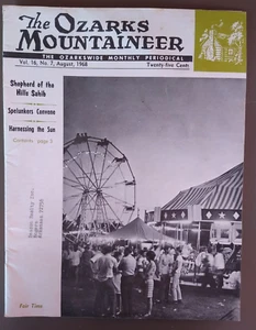 The Ozarks Mountaineer Magazine August 1968 Vol 16 No 7 Shepherd of the Hills - Imagen 1 de 13