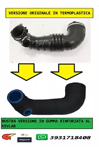 TUBO MANICOTTO INTERCOOLER TURBO ARIA SMART FORFOUR 1.5 DCI MR597600 A6395200086 - Foto 1 di 2