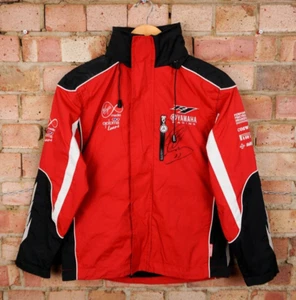 SIGNED Troy Corser Yamaha Vintage Racing Jacket Virgin Media F1 Zip Coat Size XS - Picture 1 of 12
