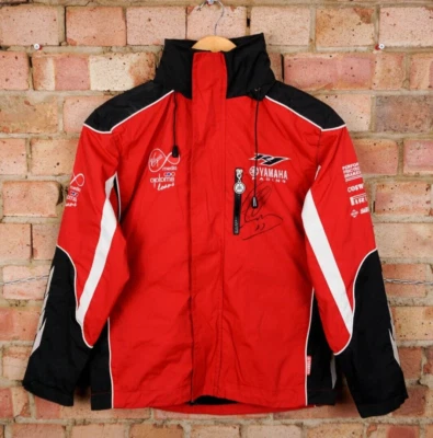 SIGNED Troy Corser Yamaha Vintage Racing Jacket Virgin Media F1 Zip Coat Size XS - Image 1 of 4