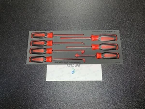 Snap-on Tools NEW 7-Piece RED Soft Grip Heavy-Duty Pick Foam Set SGLAS01FSETFR - Bild 1 von 10