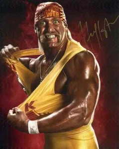 Hulk Hogan WWF/WWE/WCW signed Vintage Foto EB Autogramme & Sammlerstücke COA - Bild 1 von 1