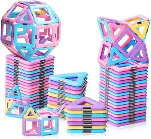 Juego de construcción de bloques magnéticos castillo GlitZGLAM, juguete divertido y educativo para niños - Imagen 1 de 7
