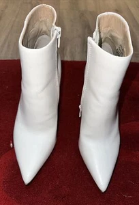 Steve Madden White Leather Upper Boots Size Uk 2.5 Justify Quality Feel (6) - Picture 1 of 5