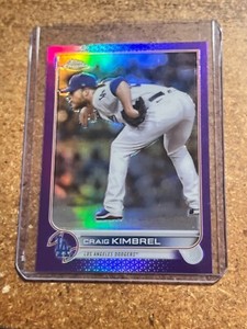 2022 Topps Chrome Baseball Update Purple Refractor # USC83 Craig Kimbrel