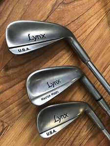 Lynx USA Iron Set RH Stiff Flex Stepped Shafts & Original Grips - Picture 1 of 12