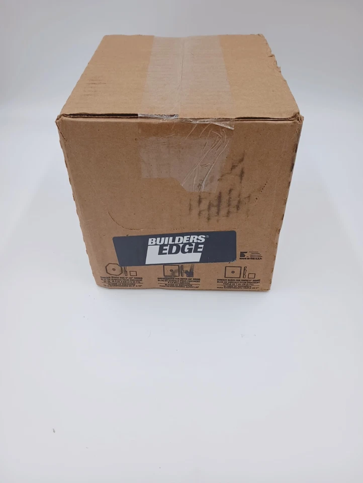 Block Mount WHT 6.6x6.6" by Builders Edge Mfrpartno 130010008117