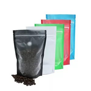Pack de 50 Bolsas de Café con Válvula Desgasificadora de Aire Sello de Cremallera con Ventana Esmerilada - Imagen 1 de 14