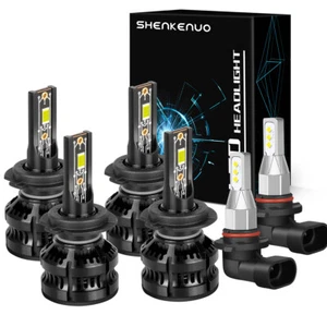 H7 H7 9006 LED Headlight High Low+Fog Light Bulbs For Hyundai Tiburon 2003-2006 - Picture 1 of 14