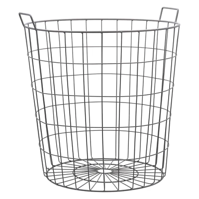 Esschert Design Drahtkorb 79L, Ø500x550mm, Gartenkorb, Erntekorb, Kartoffelkorb