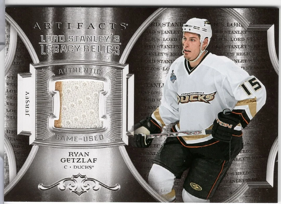 2015-16 Artifacts Ryan Getzlaf #LSLR-RG Ducks Lord Stanleys Legacy Relics Jersey - Image 1 of 1