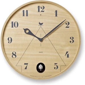 Lemnos PACE Cuckoo Wood Wall Clock LC11-09 NT Natural From Japan - Picture 1 of 3