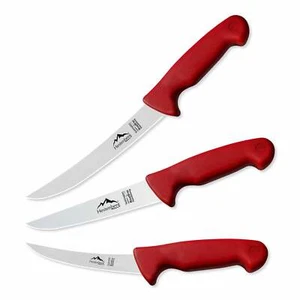 HESTENBERG Solingen Germany 3-Teiliges Profi Metzgermesser Set 1105 (Rot) - Bild 1 von 7