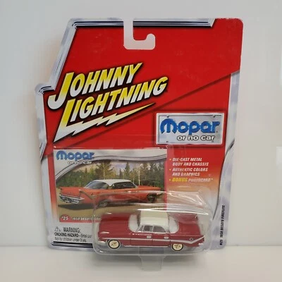 Raro Johnny Lightning Mopar 1959 Desoto Fireflite Blanco Lightning Chase Rojo Foto 1 de 3
