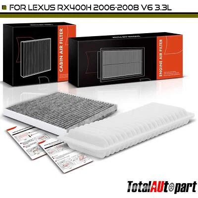 1x Motor e 1x Filtro de Ar de Cabine de Carbono Ativado para Lexus RX400h 2006-2008 3.3L - Imagem 1 de 4