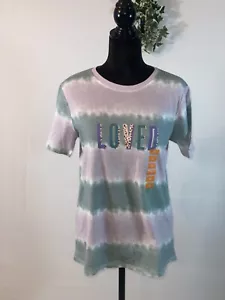 Women's Short sleeve Crew neck T-Shirt letter LOVED print - Picture 1 of 2
