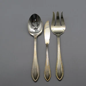 Oneida Silverplate Silver Arbor 3pc Servierset NOS - Bild 1 von 3