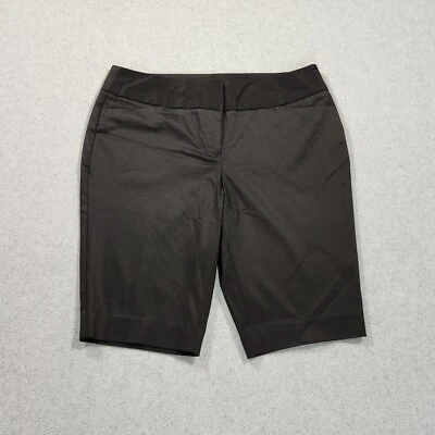 Worthington Bermuda Shorts Black Women's Size 10 Modern Fit  33x11.5 Pocket NEW - Image 1 of 4