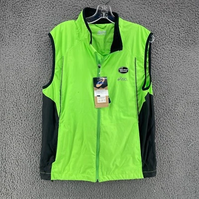 Asics Pack Cintura Embalable Chaleco para Correr Verde Neón Cremallera Completa Talla Mediana Nuevo con Etiquetas Foto 1 de 4