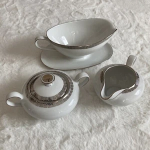 Cathedral Bavaria Prestige Sauce Dish W Germany Vintage Gravy Boat Cream & Sugar - Picture 1 of 24
