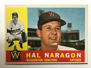 1960 Topps #231 Hal Naragon creased FANTASTIC COLOR/IMAGE - Picture 1 of 2