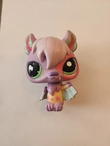 Littlest Pet Shop LPS Authentic Rare Jet Nightly Bat #1695 Purple Pastel Figure - Bild 1 von 7