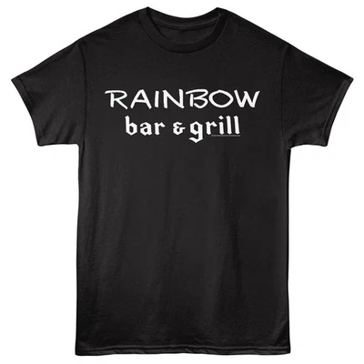 Camiseta Rainbow Bar & Grill Adulto SUNSET TRIP HOLLYWOOD, LOGOTIPO CA Música Negra Foto 1 de 3