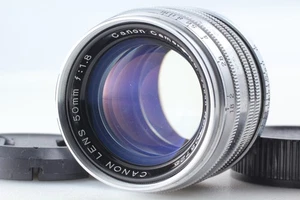 [ Top Mint ] Canon 50mm F1.8 Chrome Silver L39 LTM Leica Mount Lens From Japan - Picture 1 of 11