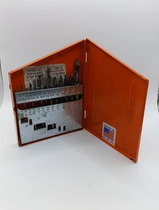 KnKut 13KK7 10 Piece Short Stubby Length Drill Bit Set 1/16"-1/4" by 64ths - Picture 1 of 9