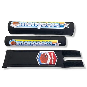 Mongoose Nylon pad set - BLACK 1982-1983 - old school bmx - Picture 1 of 1