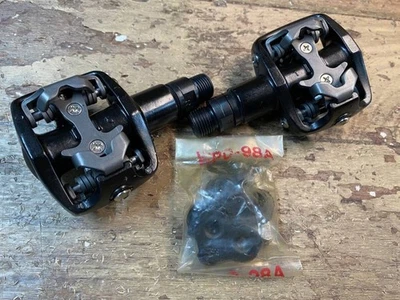 Pedales de encuadernación Wellgo WPD-823 aluminio negro clip de doble cara tipo 360g Foto 1 de 4