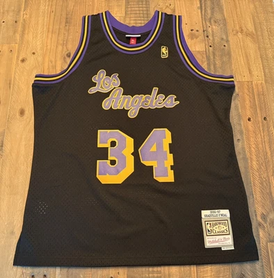 1996-97 Los Angeles Lakers Shaquille O'Neal Mitchell & Ness HWC Jersey XL - Image 1 of 4