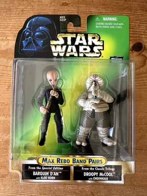 Vintage STAR WARS POTF • Max Rebo Band Pairs Barquin D'an Droopy McCool 1998 NIB - Image 1 of 4