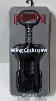 HOUDINI Metrokane Winged Corkscrew Wine & Beer Bottle Opener 8856 NEW - Image 1 of 4