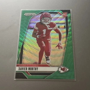 2024 Panini Prizm - Xavier Worthy #399 Green Wave Prizm (RC) - Foto 1 di 2