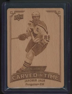 2023-24 Upper Deck Engrained Carved in Time Jaromir Jagr Patch Pittsburgh - Picture 1 of 2