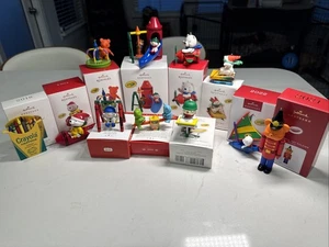 Hallmark Crayola Lot 11 Ornaments W Boxes 2011-2022 - Picture 1 of 6