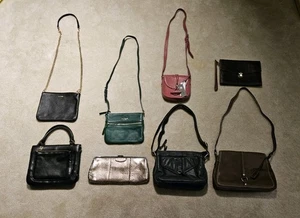 Borse in pelle di design lotto di 8 borse Kate Spade Eitenne Aigner reliquia borse - Foto 1 di 21