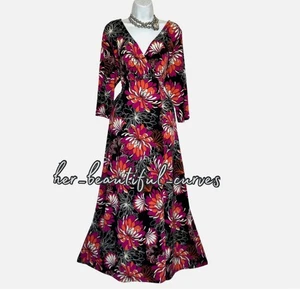 JOANNA HOPE FLORAL PRINT JERSEY PARTY DRESS SIZE 18 - Picture 1 of 8